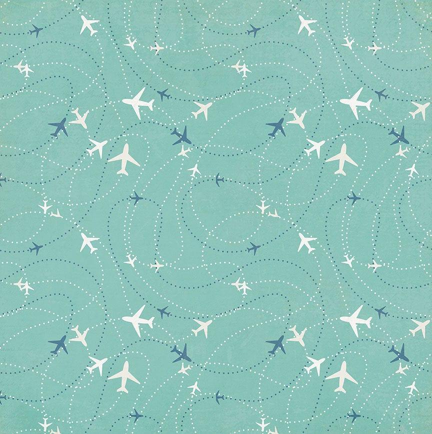 Travelogue Collection Pack Your Bags 12 x 12 Double-Sided Scrapbook Paper by Photo Play Paper - Scrapbook Supply Companies