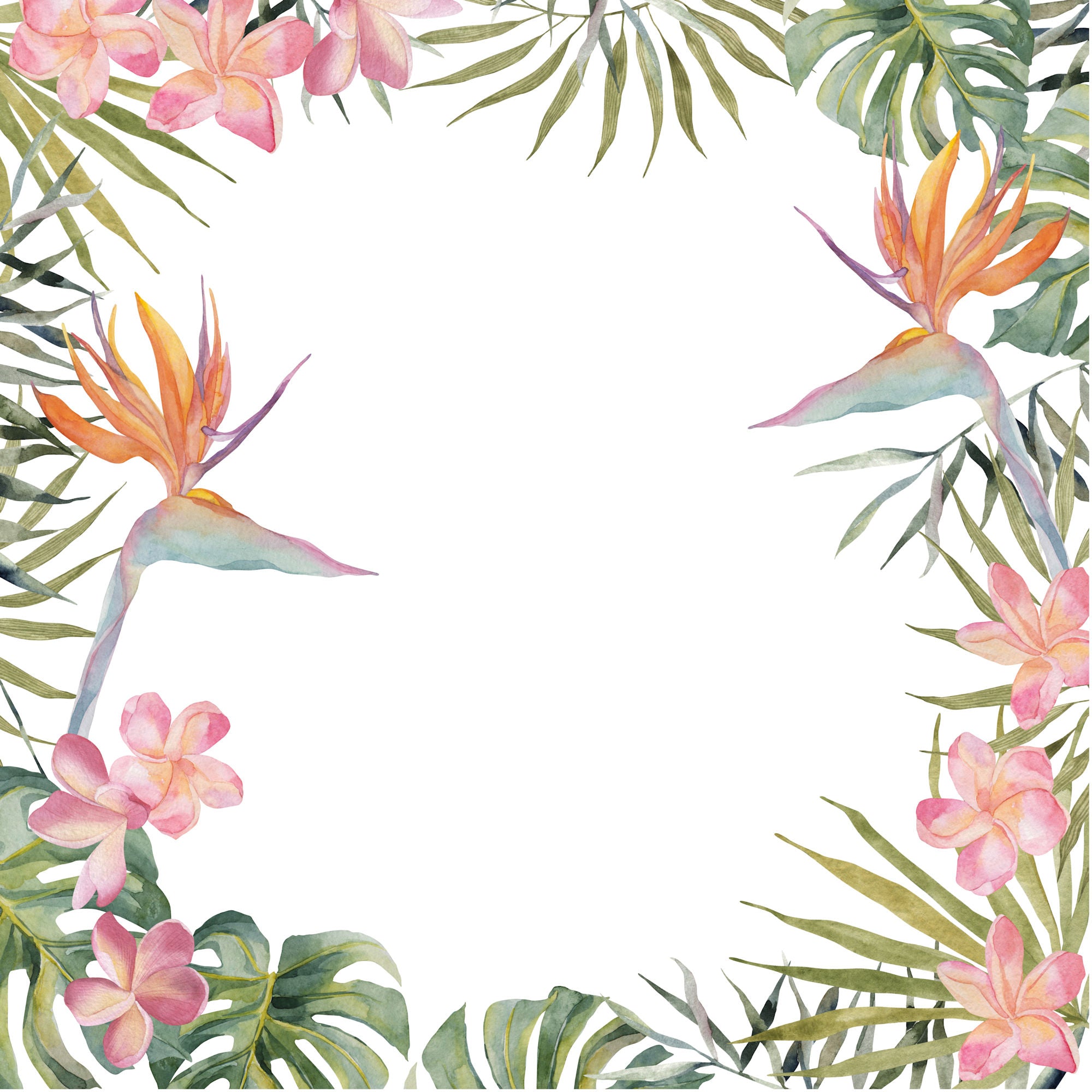 Tropical Paradise Collection Perfectly Paradise 12 x 12 Double-Sided Scrapbook Paper by SSC Designs