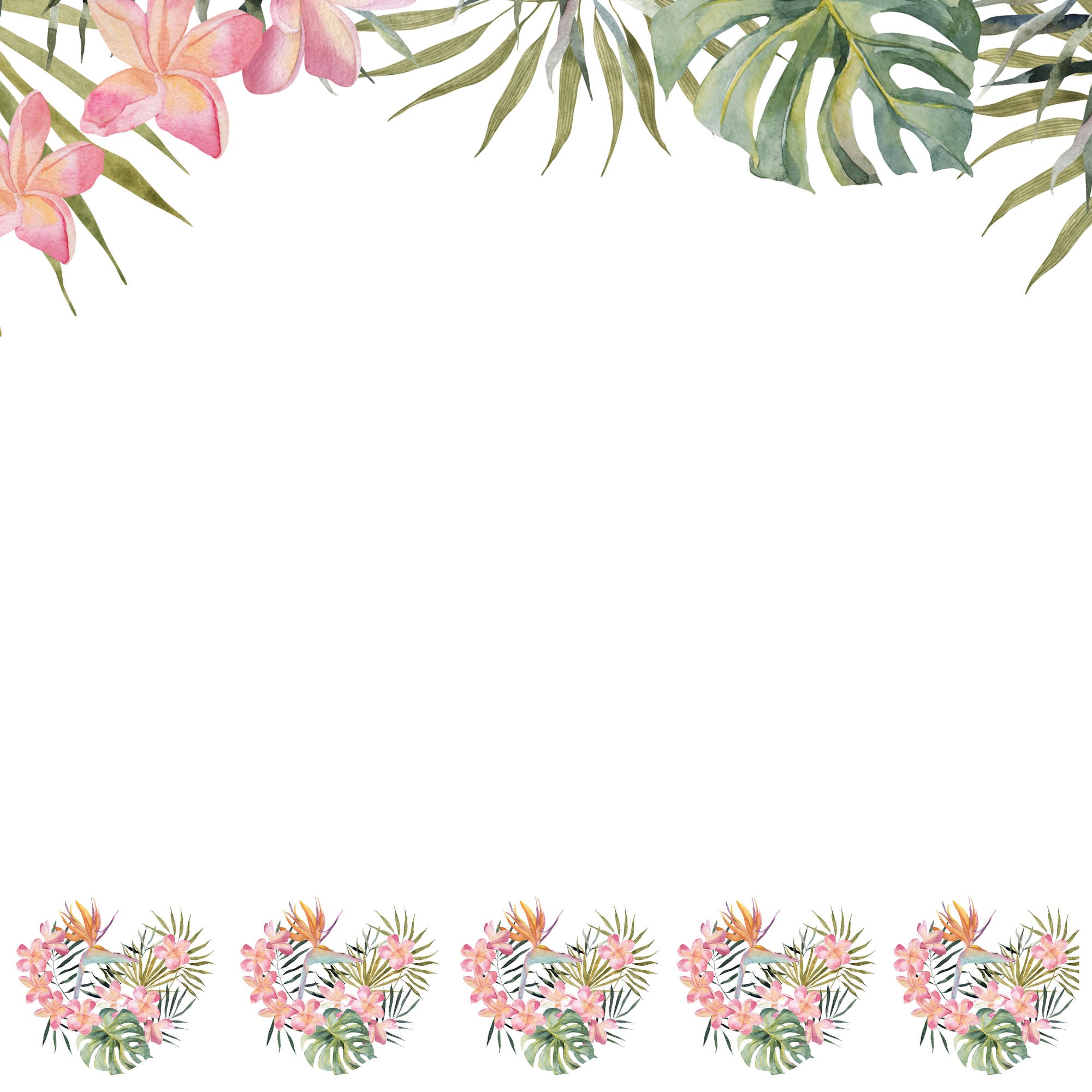Tropical Paradise Collection Exhilarating 12 x 12 Double-Sided Scrapbook Paper by SSC Designs