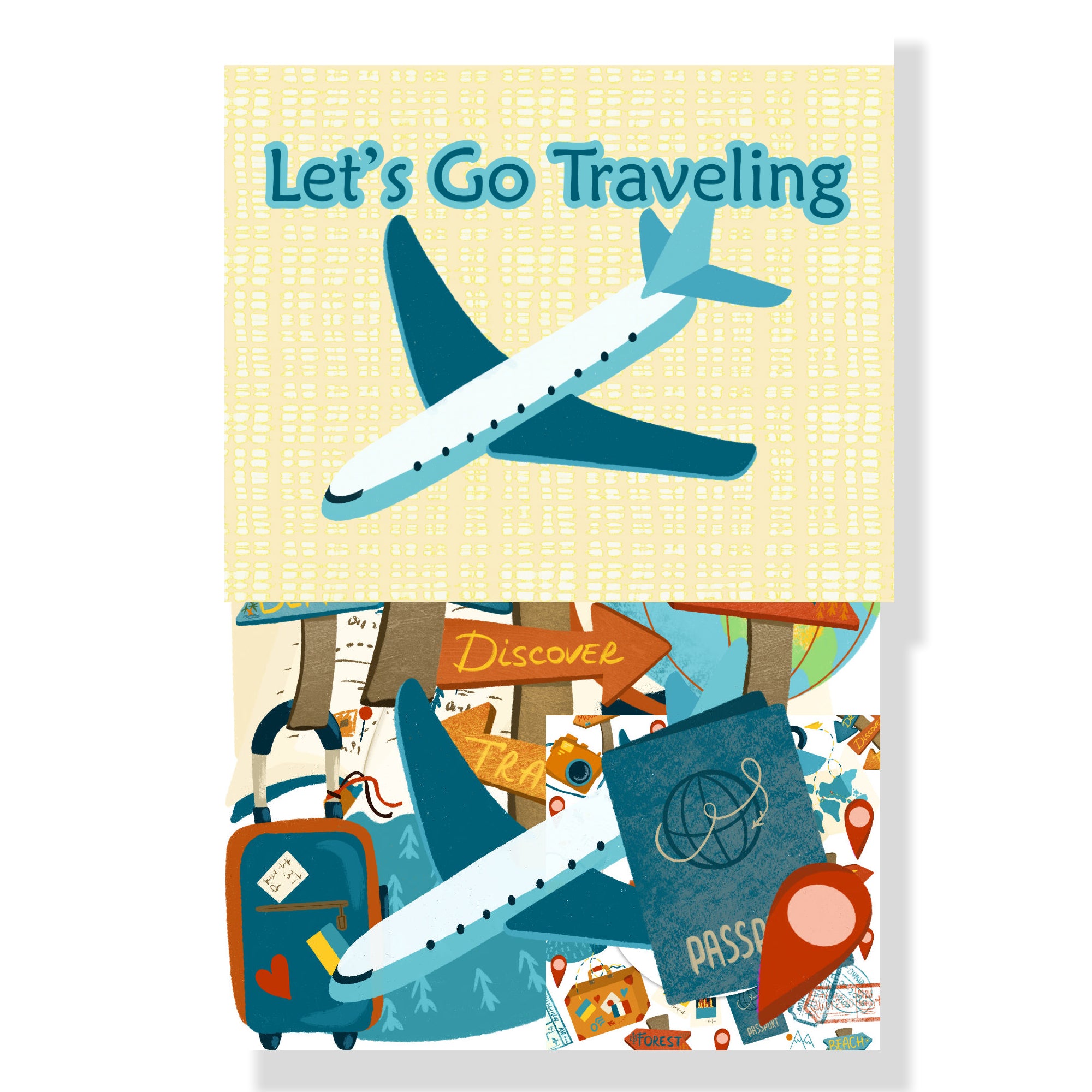 Let's Go Traveling 12 x 12 Scrapbook Paper & Embellishment Kit by SSC Designs