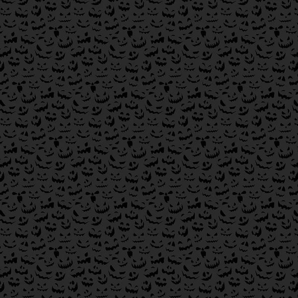 Trick or Treat Collection Black Pumpkin Face Sheen 12 x 12 80 lb. Cardstock by Photo Play Paper