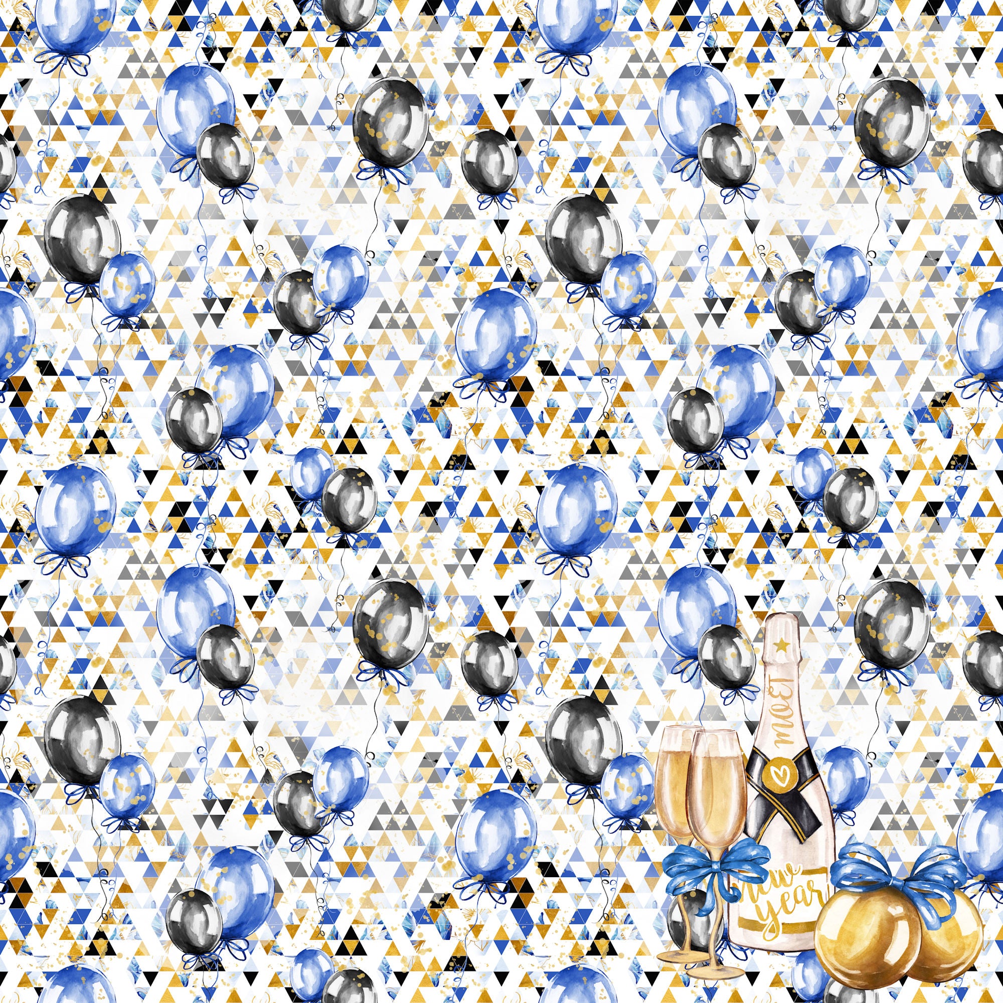 2026 Collection Balloon Drop 12 x 12 Double-Sided Scrapbook Paper by SSC Designs