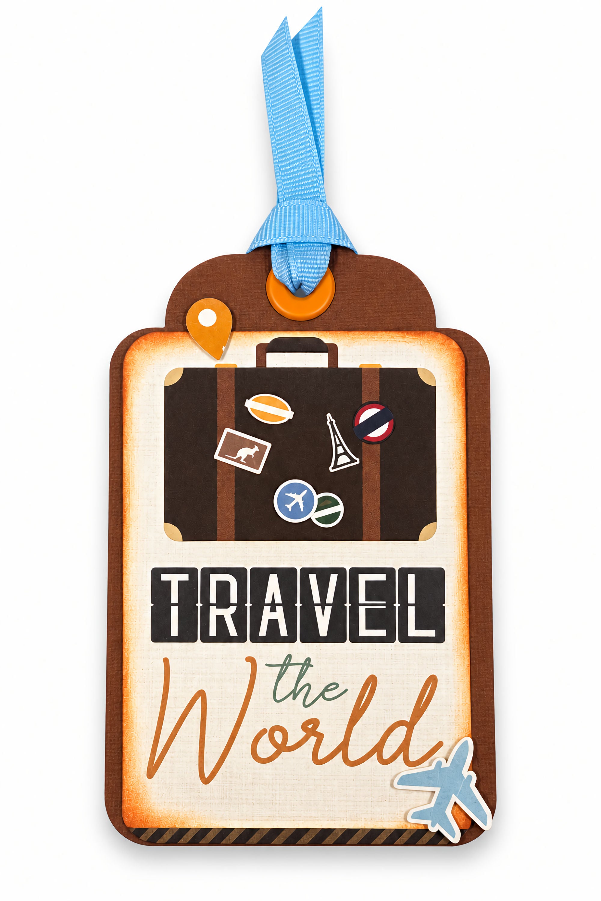 Let's Go Travel Collection Travel The World Accent Tag by SSC Designs