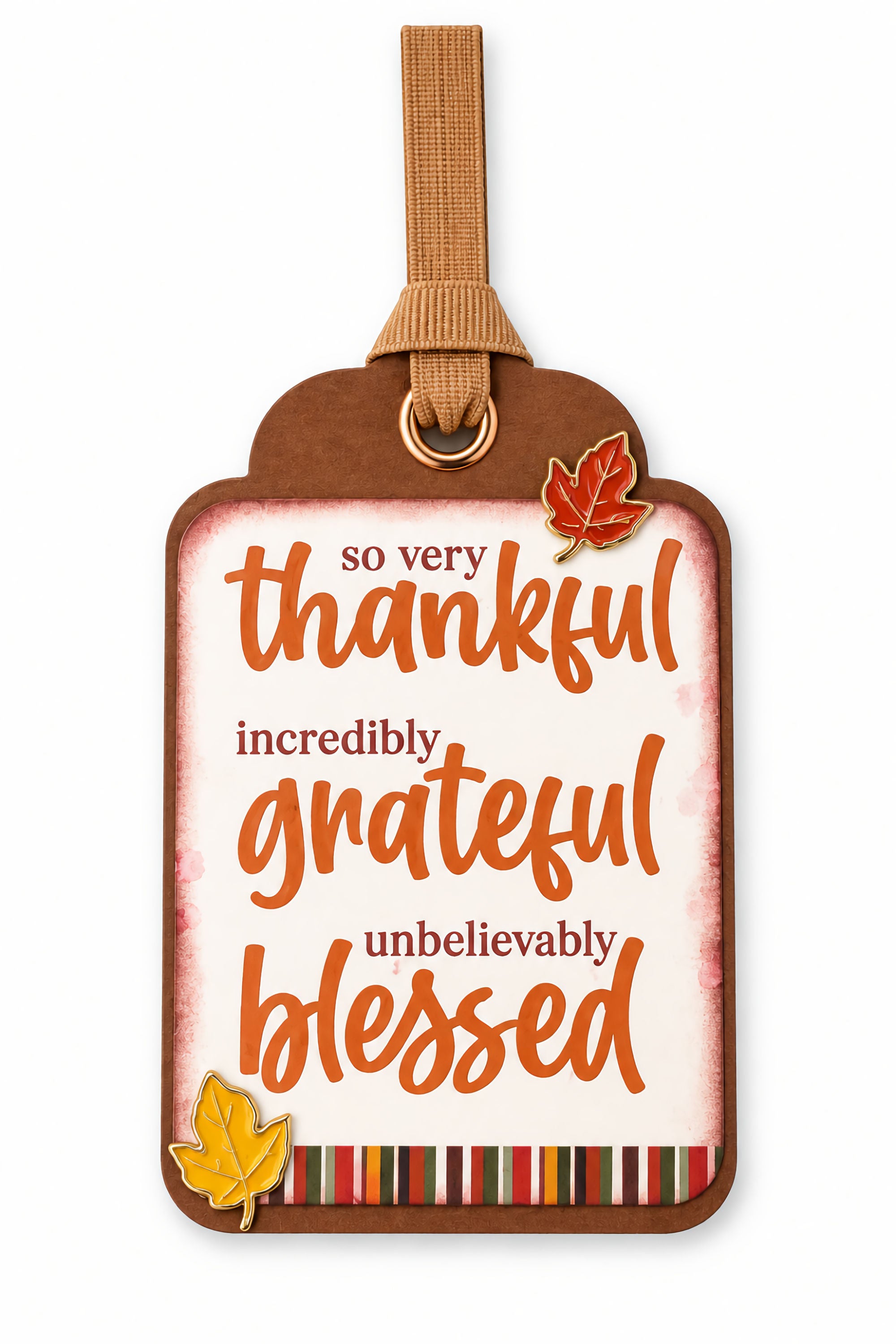 So Very Thankful Tag 3 x 5 Coordinating Scrapbook Tag Embellishment by SSC Designs