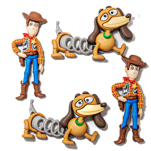 Disney Dress It Up Collection Toy Story Scrapbook Button Embellishments by Jesse James Buttons