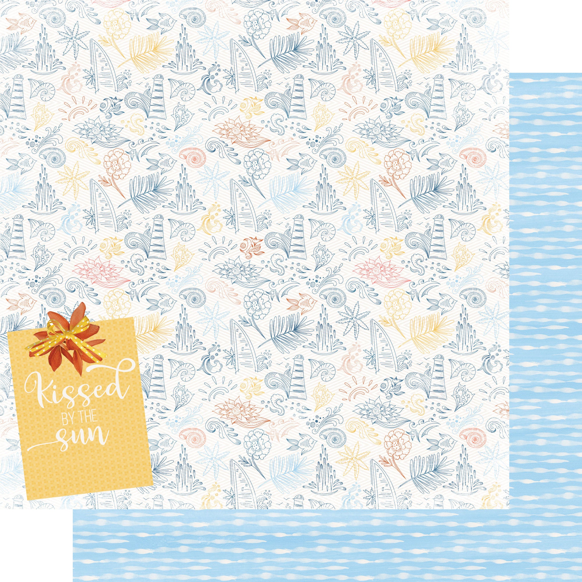 Under The Boardwalk 12 x 12 Scrapbook Paper & Embellishment Kit by SSC Designs