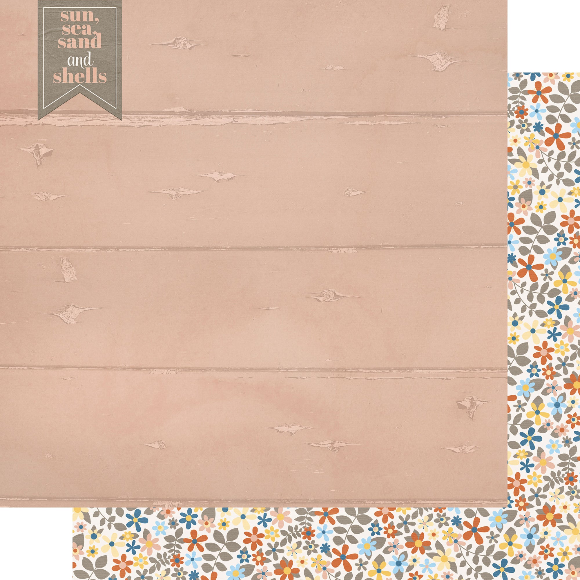 Under The Boardwalk Collection Seas The Day 12 x 12 Double-Sided Scrapbook Paper by SSC Designs