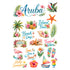 Vacation Vibes Collection Aruba Laser Cut Scrapbook Ephemera Embellishments by SSC Designs