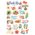 Vacation Vibes Collection Puerto Rico Laser Cut Scrapbook Ephemera Embellishments by SSC Designs