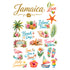 Vacation Vibes Collection Jamaica Laser Cut Scrapbook Ephemera Embellishments by SSC Designs