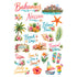 Vacation Vibes Collection Bahamas Laser Cut Scrapbook Ephemera Embellishments by SSC Designs