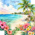 Vacation Vibes Collection Cayman Islands Getaway 12 x 12 Double-Sided Scrapbook Paper by SSC Designs
