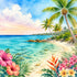 Vacation Vibes Collection Cayman Islands Getaway 12 x 12 Double-Sided Scrapbook Paper by SSC Designs
