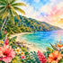Vacation Vibes Collection St. Lucia Memories 12 x 12 Double-Sided Scrapbook Paper by SSC Designs