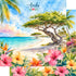 Vacation Vibes Collection Aruba Adventures 12 x 12 Double-Sided Scrapbook Paper by SSC Designs