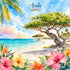 Vacation Vibes Collection Aruba Adventures 12 x 12 Double-Sided Scrapbook Paper by SSC Designs