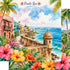 Vacation Vibes Collection Puerto Rico Paradise 12 x 12 Double-Sided Scrapbook Paper by SSC Designs