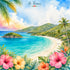 Vacation Vibes Collection St. Thomas Adventures 12 x 12 Double-Sided Scrapbook Paper by SSC Designs