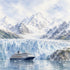 Watercolor Alaska Collection Alaskan Cruise 12 x 12 Double-Sided Scrapbook Paper by SSC Designs
