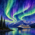 Watercolor Alaska Collection Northern Lights 12 x 12 Double-Sided Scrapbook Paper by SSC Designs