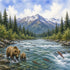 Watercolor Alaska Collection Wildlife 12 x 12 Double-Sided Scrapbook Paper by SSC Designs