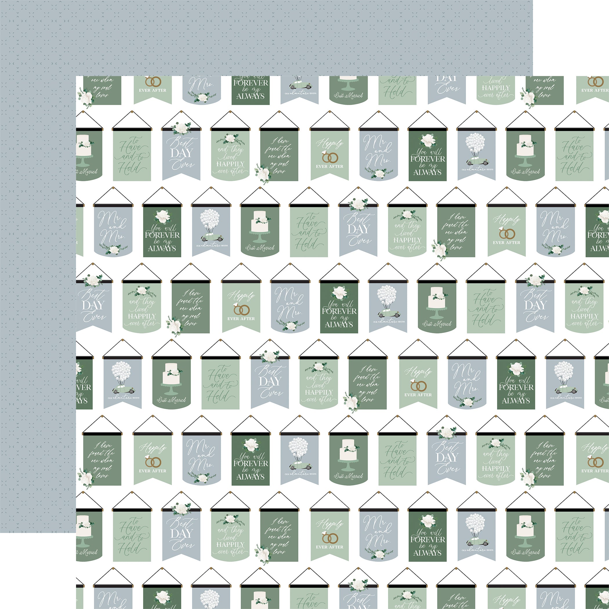 Wedding Bells Scrapbook Paper & Sticker Collection Kit by Echo Park Paper - 13 Pieces