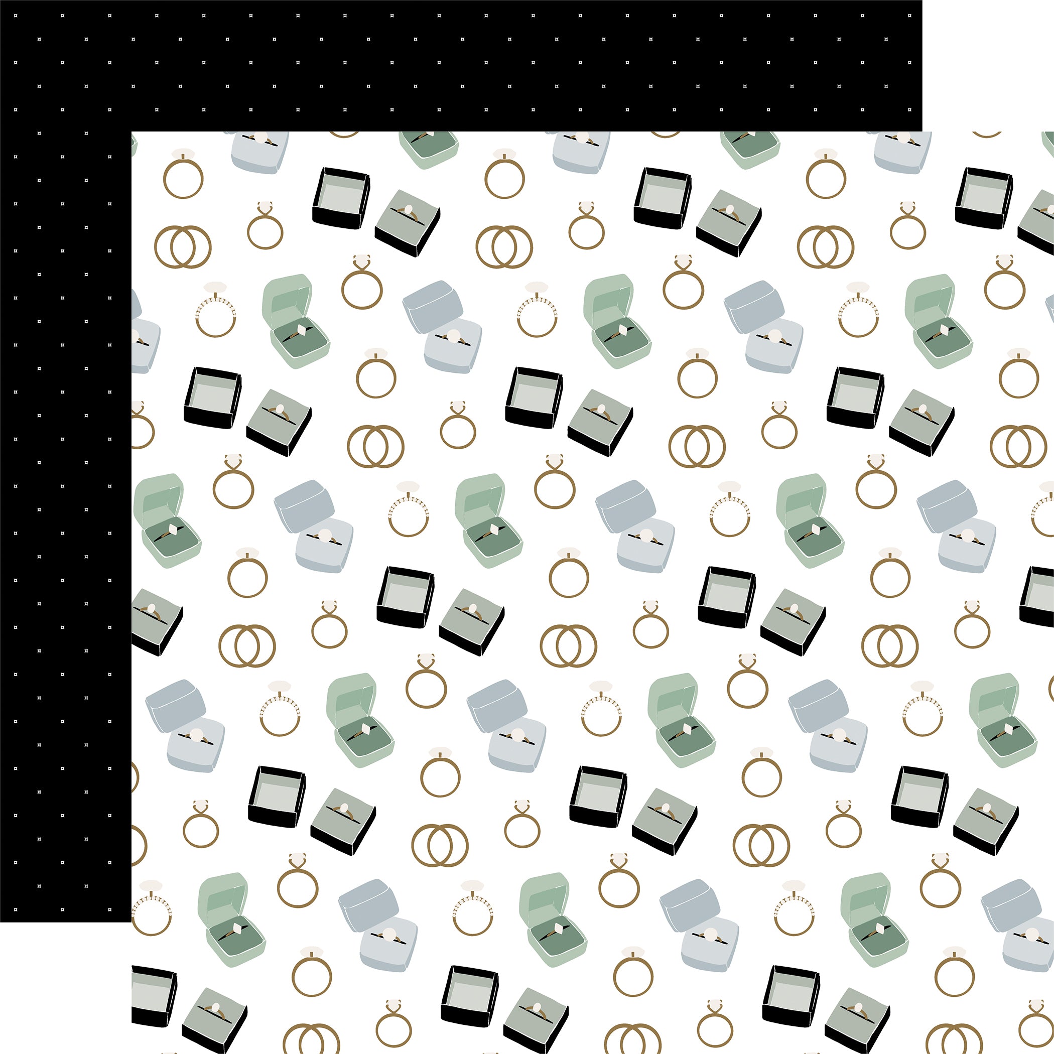 Wedding Bells Scrapbook Paper & Sticker Collection Kit by Echo Park Paper - 13 Pieces