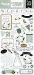 Wedding Bells Collection 6 x 13 Scrapbook Chipboard Accents by Echo Park Paper