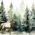 Watercolor Wildlife Collection Elk 12 x 12 Double-Sided Scrapbook Paper by SSC Designs