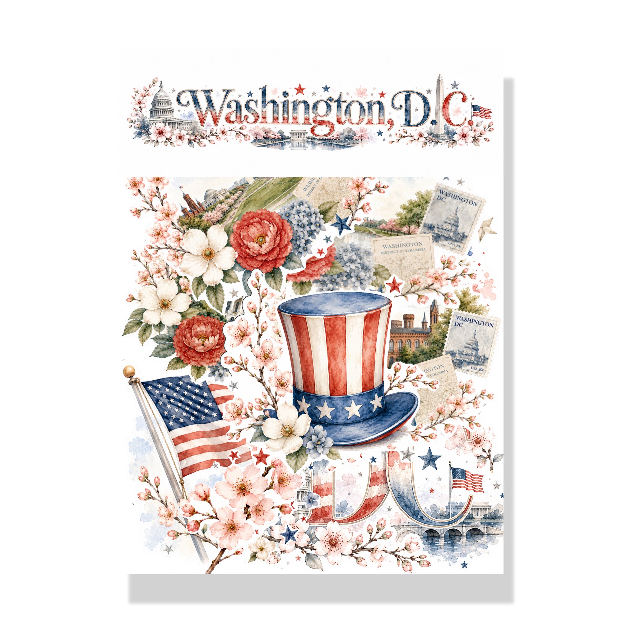 Washington, DC Collection Laser Cut Scrapbook Ephemera Embellishments by SSC Designs