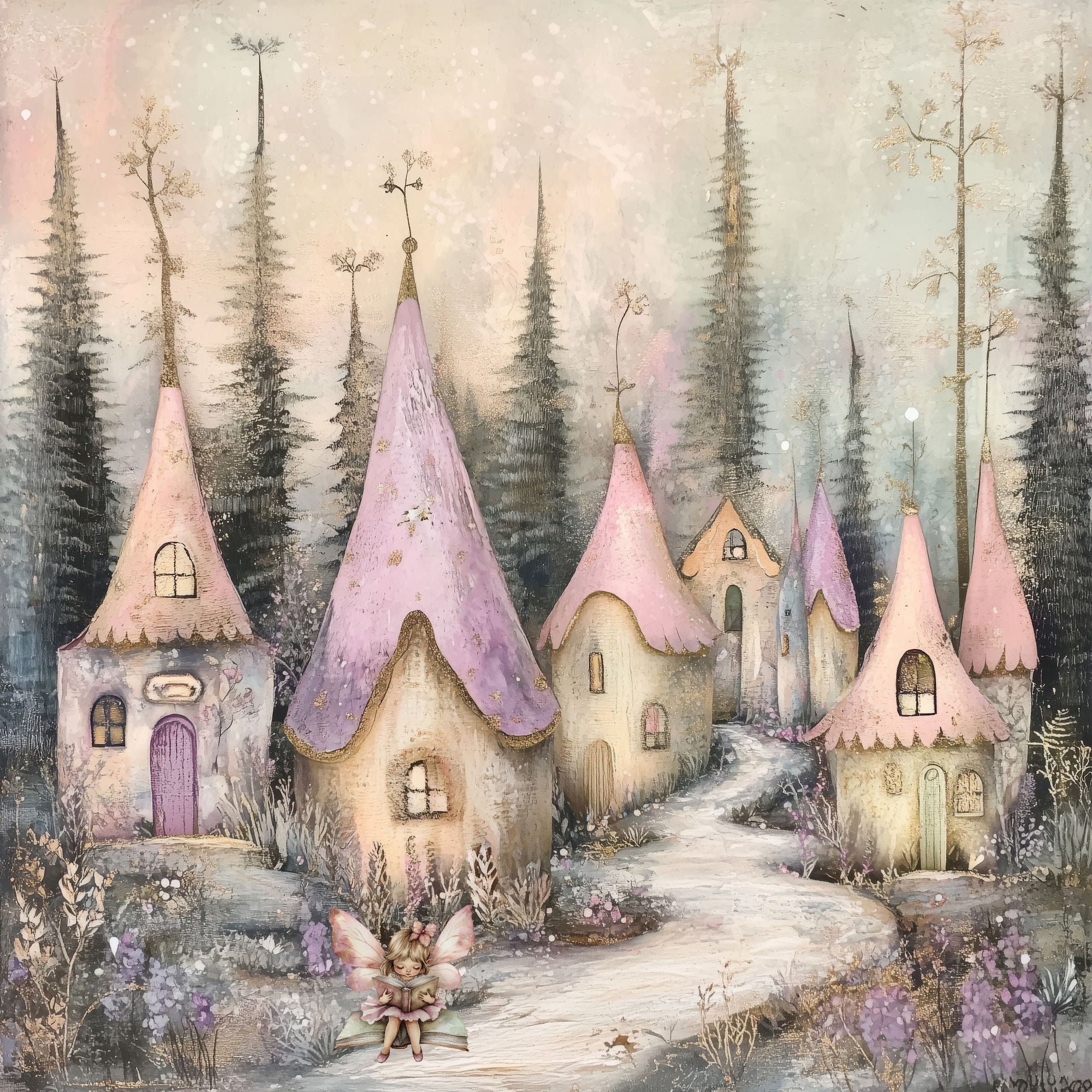 Woodland Fairies Collection Into The Woodlands 12 x 12 Double-Sided Scrapbook Paper by SSC Designs
