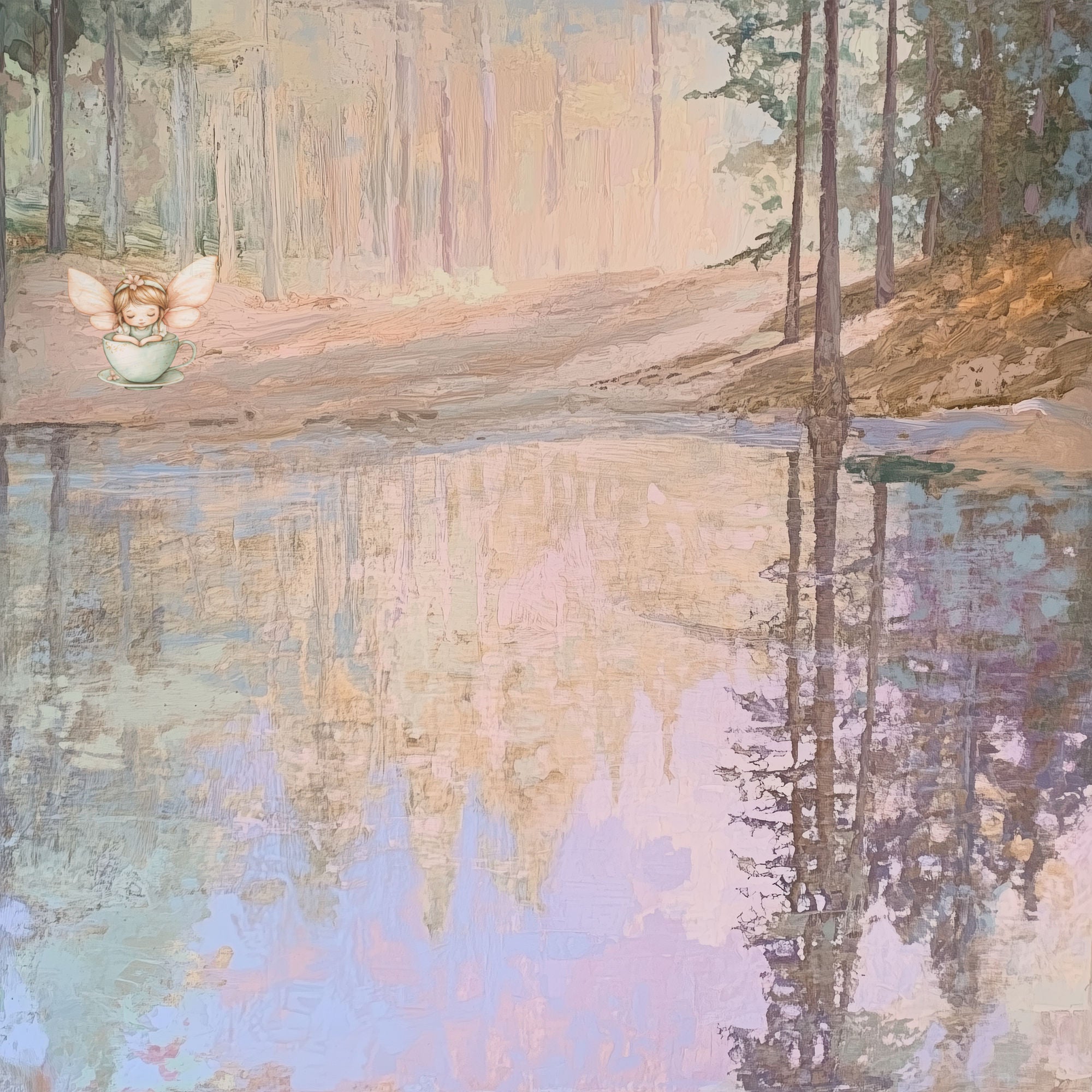 Woodland Fairies Collection Into The Woodlands 12 x 12 Double-Sided Scrapbook Paper by SSC Designs