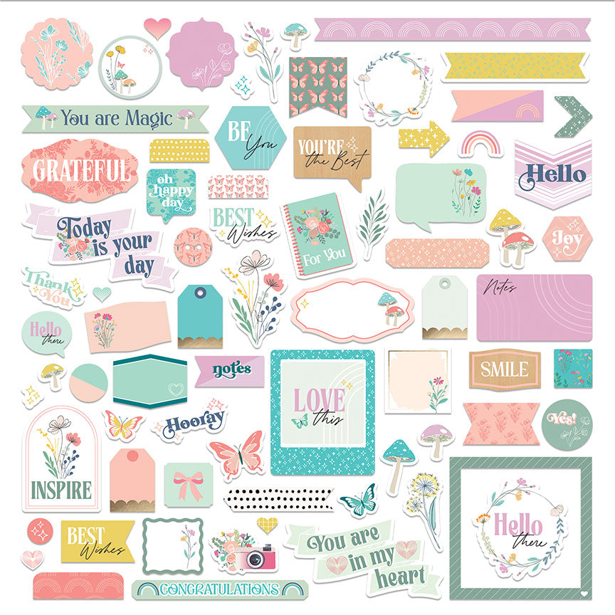 Wildflower Dreams Collection 12 x 12 Scrapbook Collection Kit by Photo Play Paper