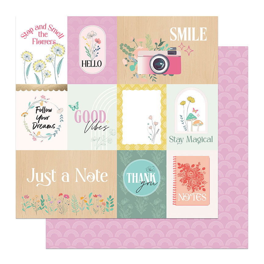 Wildflower Dreams 12 x 12 Scrapbook Collection Kit by Photo Play Paper - 13 Pieces