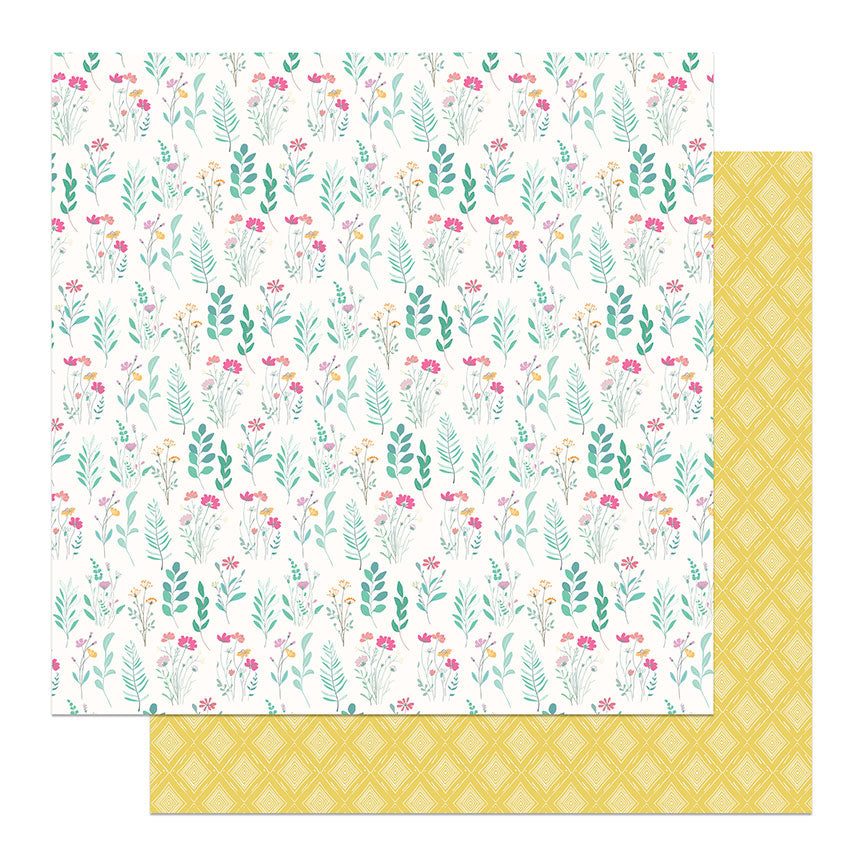 Wildflower Dreams 12 x 12 Scrapbook Collection Kit by Photo Play Paper - 13 Pieces