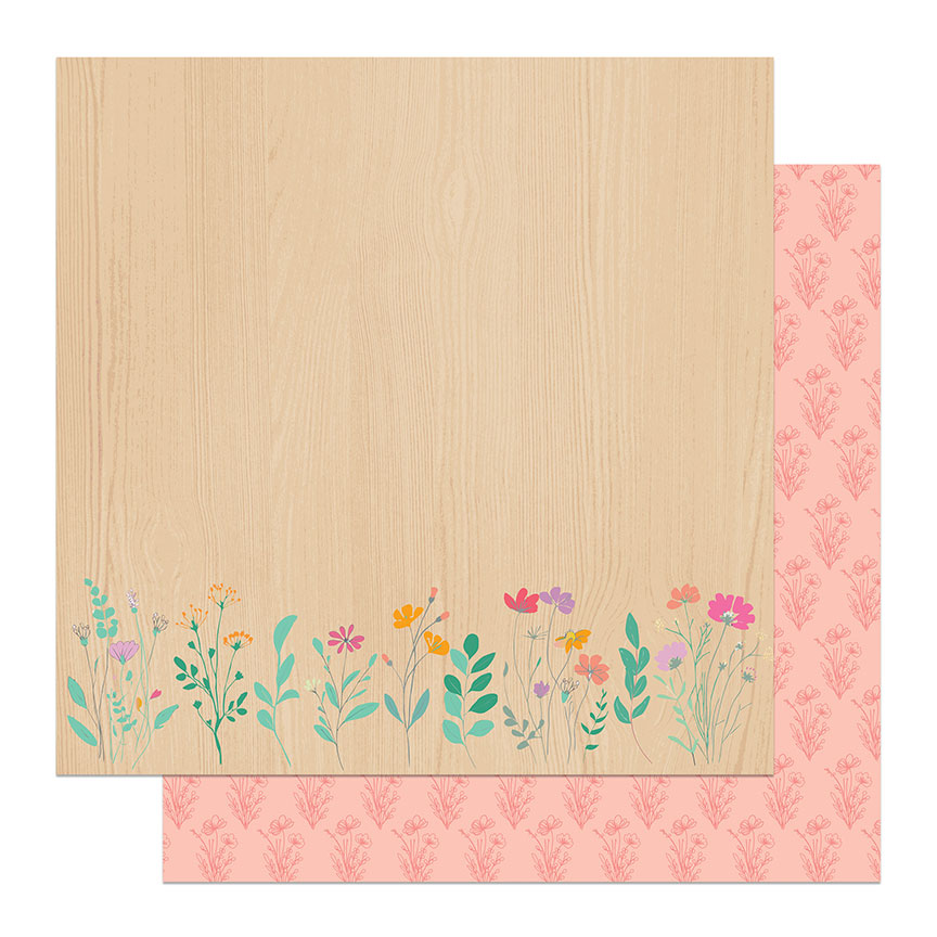 Wildflower Dreams 12 x 12 Scrapbook Collection Kit by Photo Play Paper - 13 Pieces