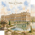 Watercolor France Collection Palace of Versailles 12 x 12 Double-Sided Scrapbook Paper by SSC Designs