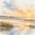 Watercolor France Collection Mont Saint-Michel 12 x 12 Double-Sided Scrapbook Paper by SSC Designs