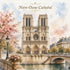 Watercolor France Collection Notre-Dame Cathedral 12 x 12 Double-Sided Scrapbook Paper by SSC Designs