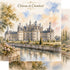 Watercolor France Collection Chateau de Chambord 12 x 12 Double-Sided Scrapbook Paper by SSC Designs