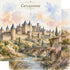 Watercolor France Collection Carcassonne 12 x 12 Double-Sided Scrapbook Paper by SSC Designs