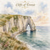 Watercolor France Collection Cliffs of Etretat 12 x 12 Double-Sided Scrapbook Paper by SSC Designs