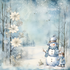 Wonderful Winter Collection Winter Polar Bears 12 x 12 Double-Sided Scrapbook Paper by SSC Designs