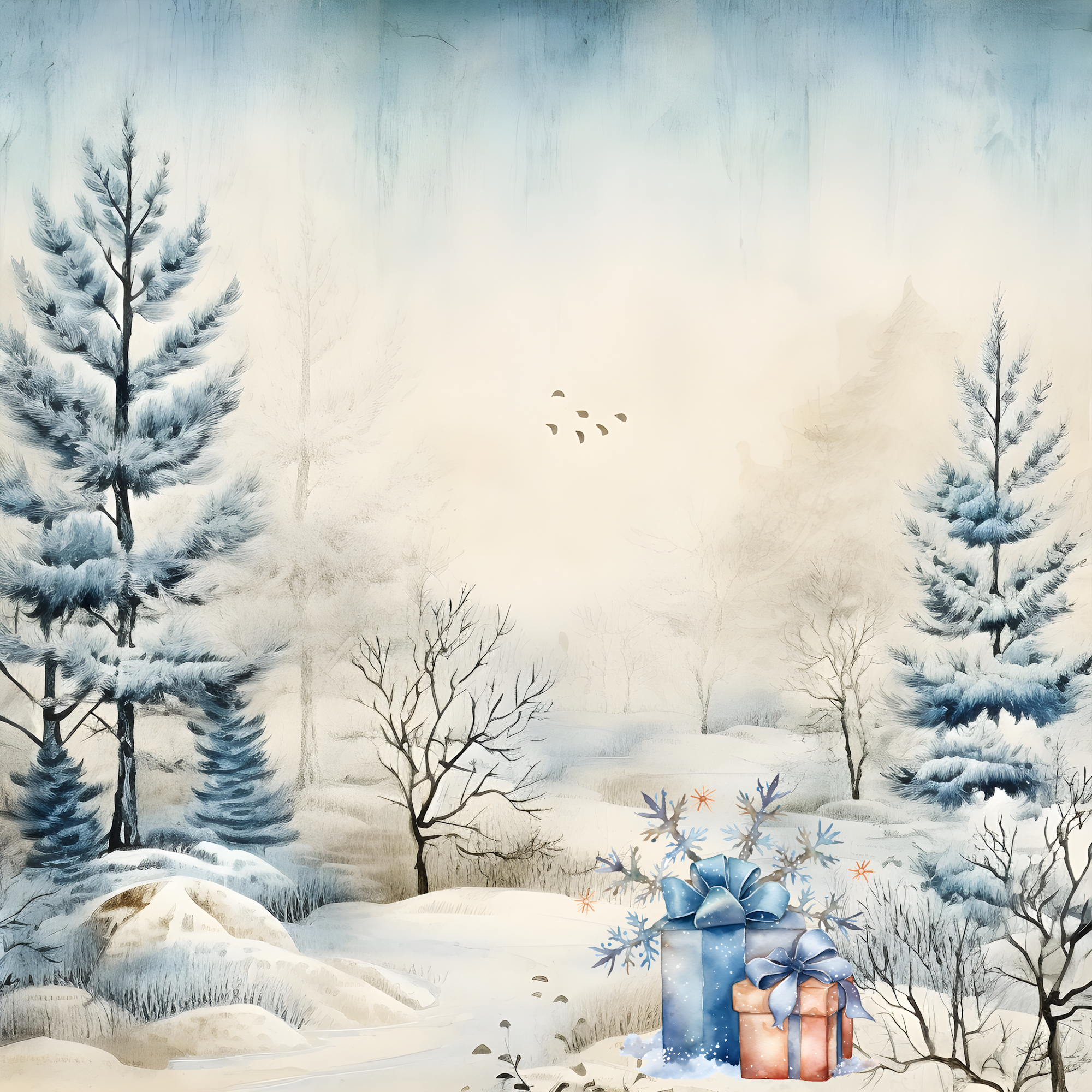 Wonderful Winter Collection Winter Snow People 12 x 12 Double-Sided Scrapbook Paper by SSC Designs