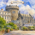 Watercolor Ireland Collection Dublin Castle 12 x 12 Double-Sided Scrapbook Paper by SSC Designs