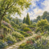 Watercolor Ireland Collection Blarney Castle 12 x 12 Double-Sided Scrapbook Paper by SSC Designs