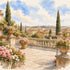 Watercolor Italy Collection St. Peter's Basilica 12 x 12 Double-Sided Scrapbook Paper by SSC Designs