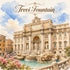 Watercolor Italy Collection Trevi Fountain 12 x 12 Double-Sided Scrapbook Paper by SSC Designs