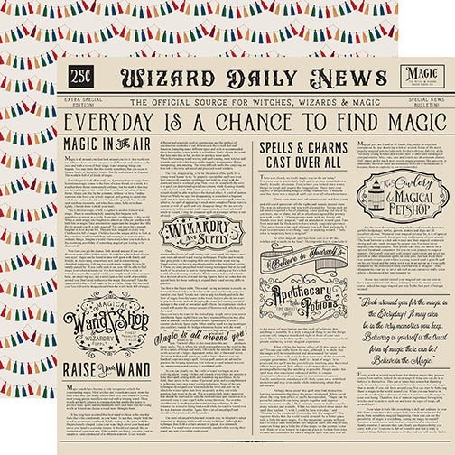 Witches & Wizards 2 Scrapbook Paper & Sticker Collection Kit by Echo Park Paper - 13 Pieces