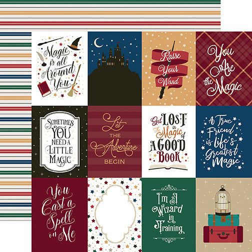 Witches & Wizards 2 Scrapbook Paper & Sticker Collection Kit by Echo Park Paper - 13 Pieces